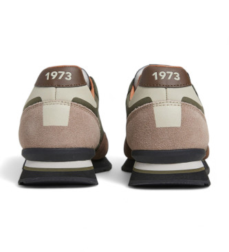 Pepe Jeans Scarpe da ginnastica in pelle Brit Road marroni 