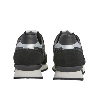 Pepe Jeans Brit Sequins Leather Sneakers black