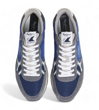 Pepe Jeans Brit Leather Sneakers Srie Azul