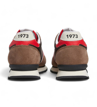 Pepe Jeans Brit lder-sneakers i brun serie 