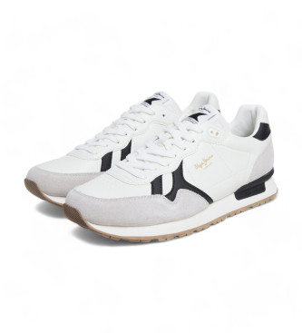 Pepe Jeans Brit Supra Leather Sneakers white