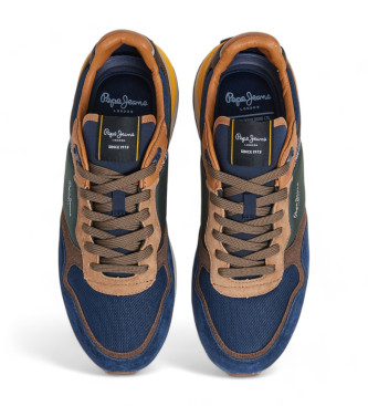 Pepe Jeans Scarpe da ginnastica in pelle Buster Pro blu scuro