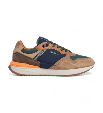 Pepe Jeans Scarpe da ginnastica in pelle Buster Pro marroni