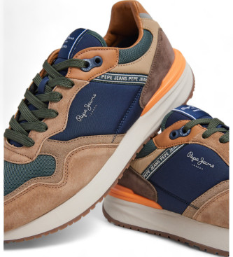 Pepe Jeans Zapatillas de Piel Buster Pro marrn