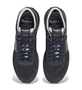 Pepe Jeans Skórzane sneakersy Buster z czarnej serii
