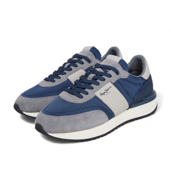 Pepe Jeans Scarpe da ginnastica Buster Supra in pelle blu scuro