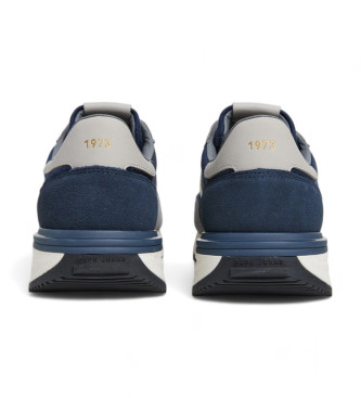 Pepe Jeans Scarpe da ginnastica Buster Supra in pelle blu scuro