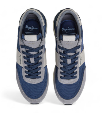 Pepe Jeans Scarpe da ginnastica Buster Supra in pelle blu scuro