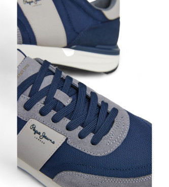 Pepe Jeans Scarpe da ginnastica Buster Supra in pelle blu scuro