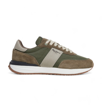 Pepe Jeans Supra Buster Leather Sneakers verde