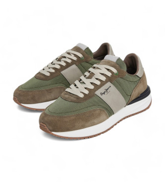 Pepe Jeans Supra Buster Lder Sneakers grn