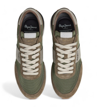 Pepe Jeans Supra Buster Leather Sneakers verde