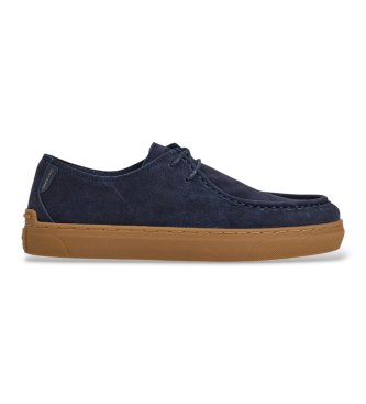 Pepe Jeans Lædersneakers Camden North marineblå