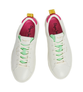 Pepe Jeans Camden Street Leather Sneakers white