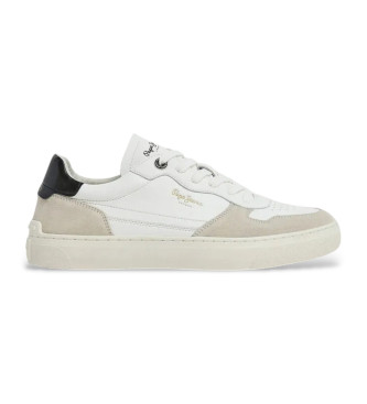 Pepe Jeans Camden Street M - Baskets en cuir blanc