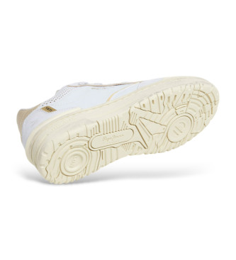 Pepe Jeans Zapatillas de piel Chester Distress blanco