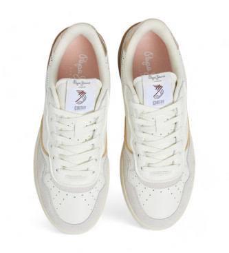 Pepe Jeans Zapatillas de Piel Chester Life blanco