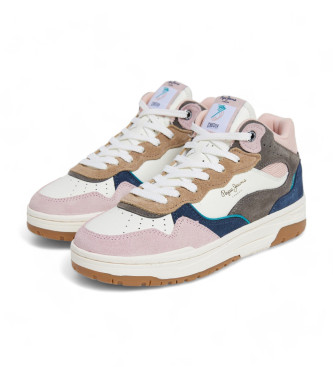 Pepe Jeans Chester Stars Leather Sneakers pink