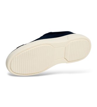 Pepe Jeans Zapatillas de piel Colins Basic azul marino