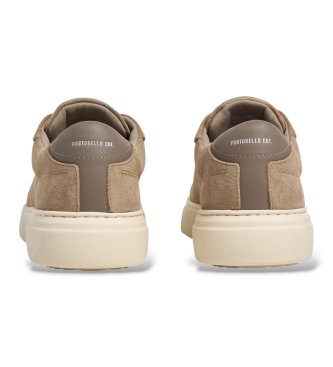 Pepe Jeans Zapatillas de piel Colins Basic beige