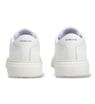 Pepe Jeans Sneakers i læder Colins Plain hvid