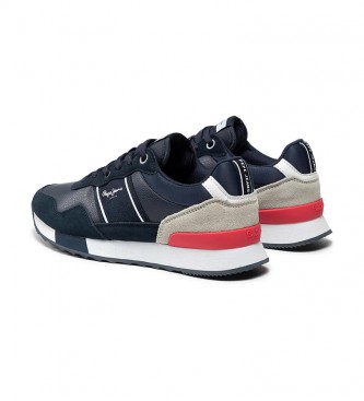 Pepe Jeans Sneakers Cross 4 Court in pelle blu navy navy
