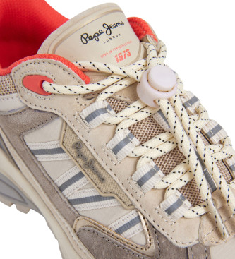 Pepe Jeans Zapatillas de Piel Darren Trek beige