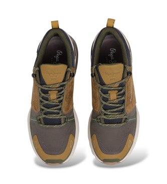 Pepe Jeans Darren Urban sneakers i skind, brun
