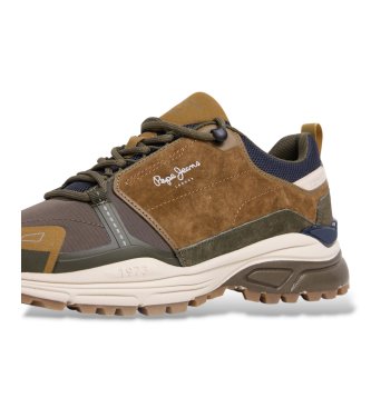 Pepe Jeans Darren Urban sneakers i skind, brun