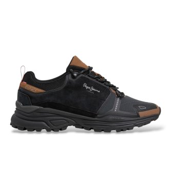 Pepe Jeans Darren Urban sneakers i skind, sort