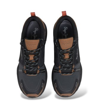 Pepe Jeans Darren Urban sneakers i skind, sort