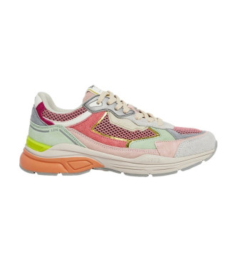 Pepe Jeans Zapatillas de Piel Dave Rise rosa