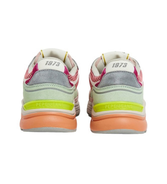 Pepe Jeans Zapatillas de Piel Dave Rise rosa