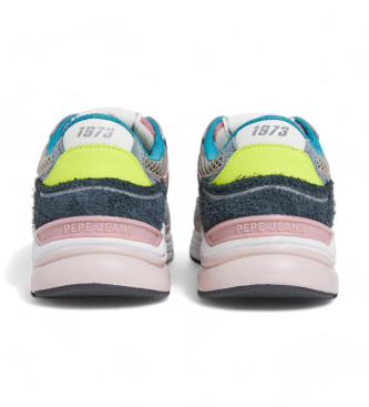 Pepe Jeans Sneakers en cuir Dave Risen multicolores