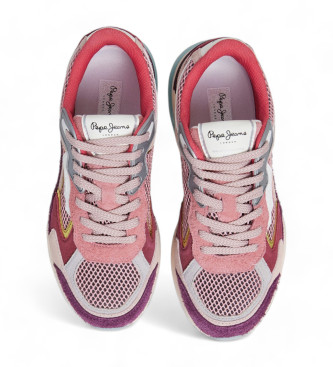 Pepe Jeans Dave Risen Lder Sneakers pink