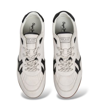 Pepe Jeans Baskets en cuir Daze Basic blanches