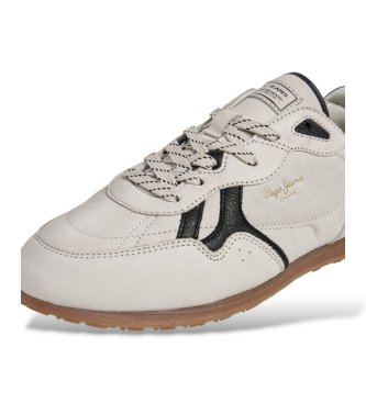 Pepe Jeans Baskets en cuir Daze Basic blanches