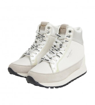 Pepe Jeans Dean Moll Leather Sneakers white
