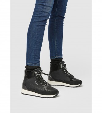 Pepe Jeans Dean Moll Leather Sneakers black