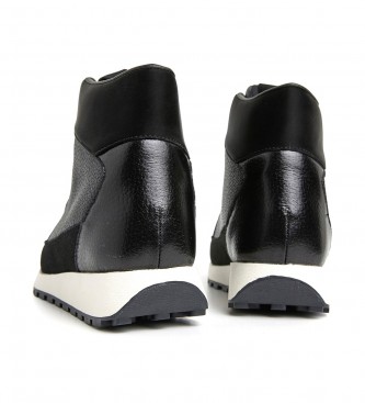 Pepe Jeans Pantofole in pelle Dean Moll nere