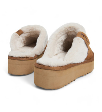 Pepe Jeans Dissy North Leder Clogs braun