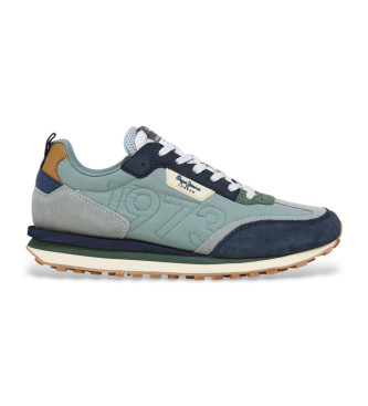 Pepe Jeans Sneaker Foster Connect in pelle verde