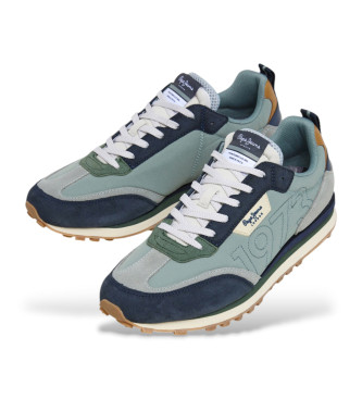 Pepe Jeans Sneaker Foster Connect in pelle verde