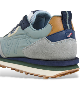 Pepe Jeans Sneaker Foster Connect in pelle verde