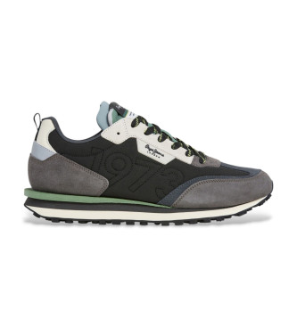 Pepe Jeans Sneakers Foster Connected in pelle grigia