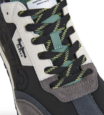 Pepe Jeans Sneakers Foster Connected in pelle grigia