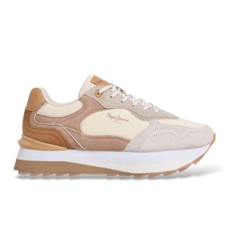 Pepe Jeans Freya Lea white leather sneakers