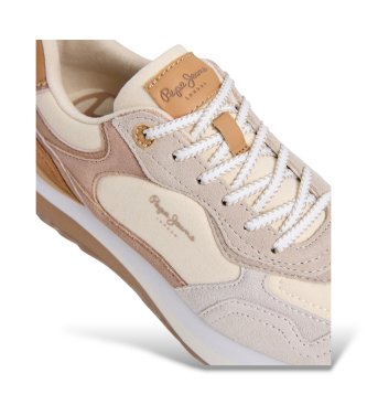 Pepe Jeans Freya Lea white leather sneakers