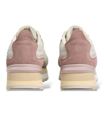 Pepe Jeans Green Freya Wave leather sneakers