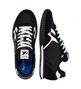 Pepe Jeans Holland black leather sneakers